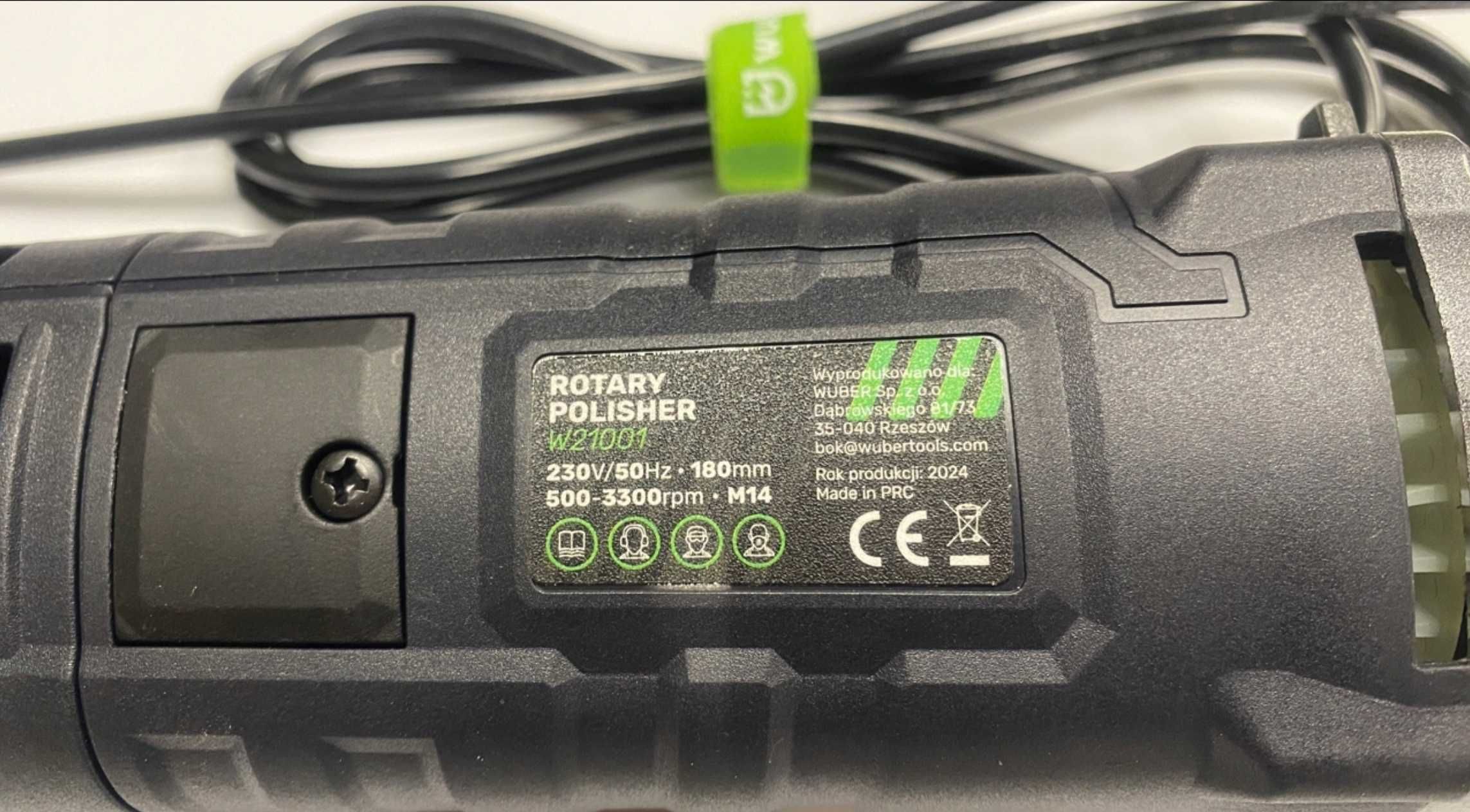 Polerka Samochodowa Rotacyjna 2300w Regulacja Obrotów + Zestaw Gąbek