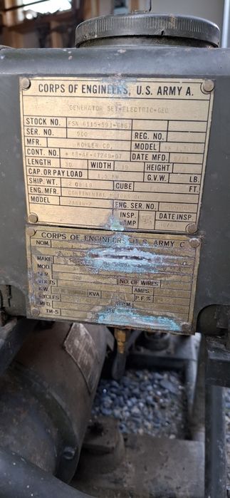 Agregat prądotwórczy USA Army