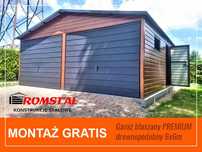 KONSTRUKCJE Stalowe - GARAŻE Blaszany - Magazyn - Schowek  - ROMSTAL*