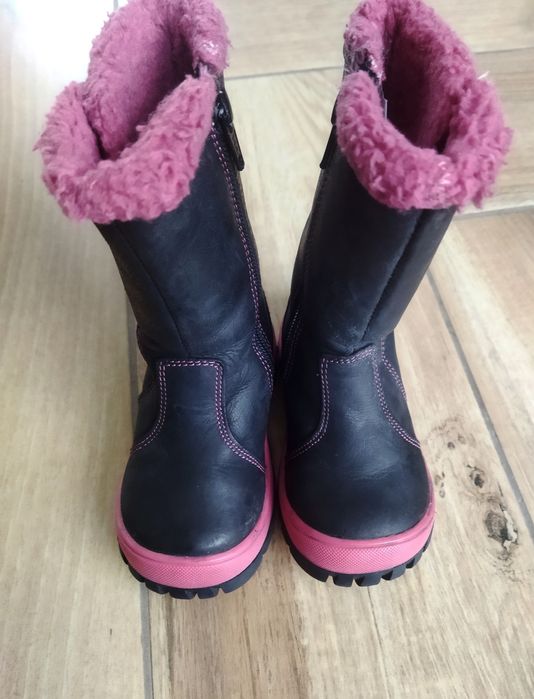 Lasocki Kids kozaki śniegowce buty na zimę dla dziewczynki rozmiar 21