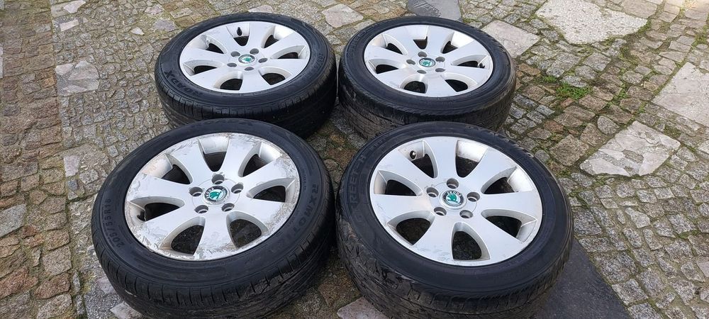 KOŁA FELGI SKODA VW AUDI 5X112 205/55 R16 ET45