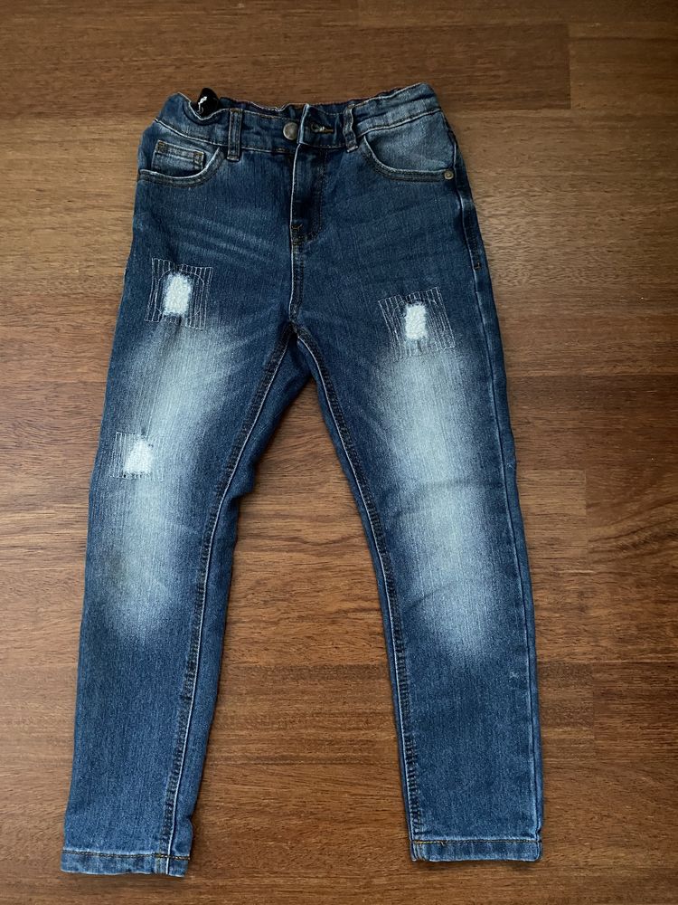 Jeansy spodnie dla chłopca w rozmiarze 128 Kik