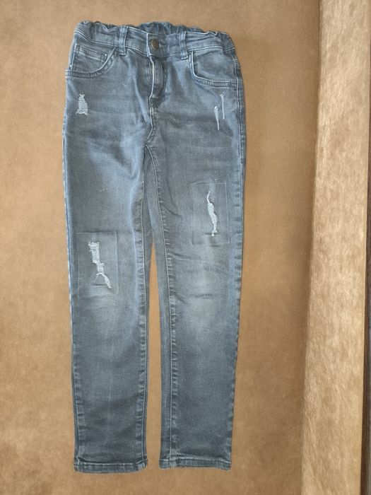 Детские джинсы LC Waikiki серые | оригинальные потёртости,