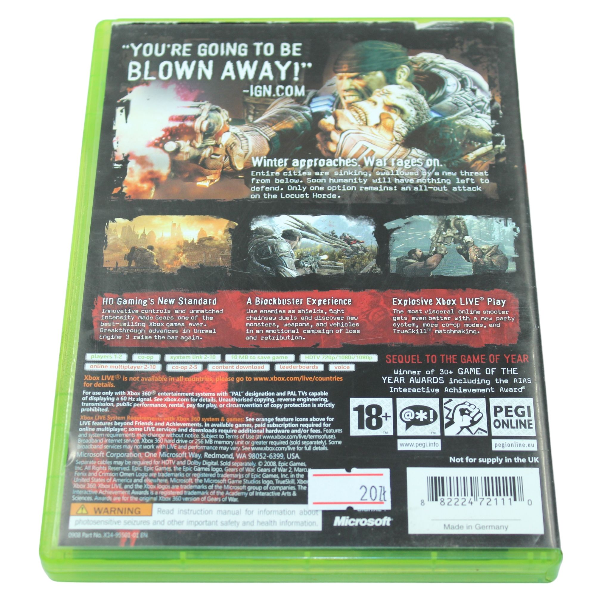 Gears of War 2 X360 Xbox 360