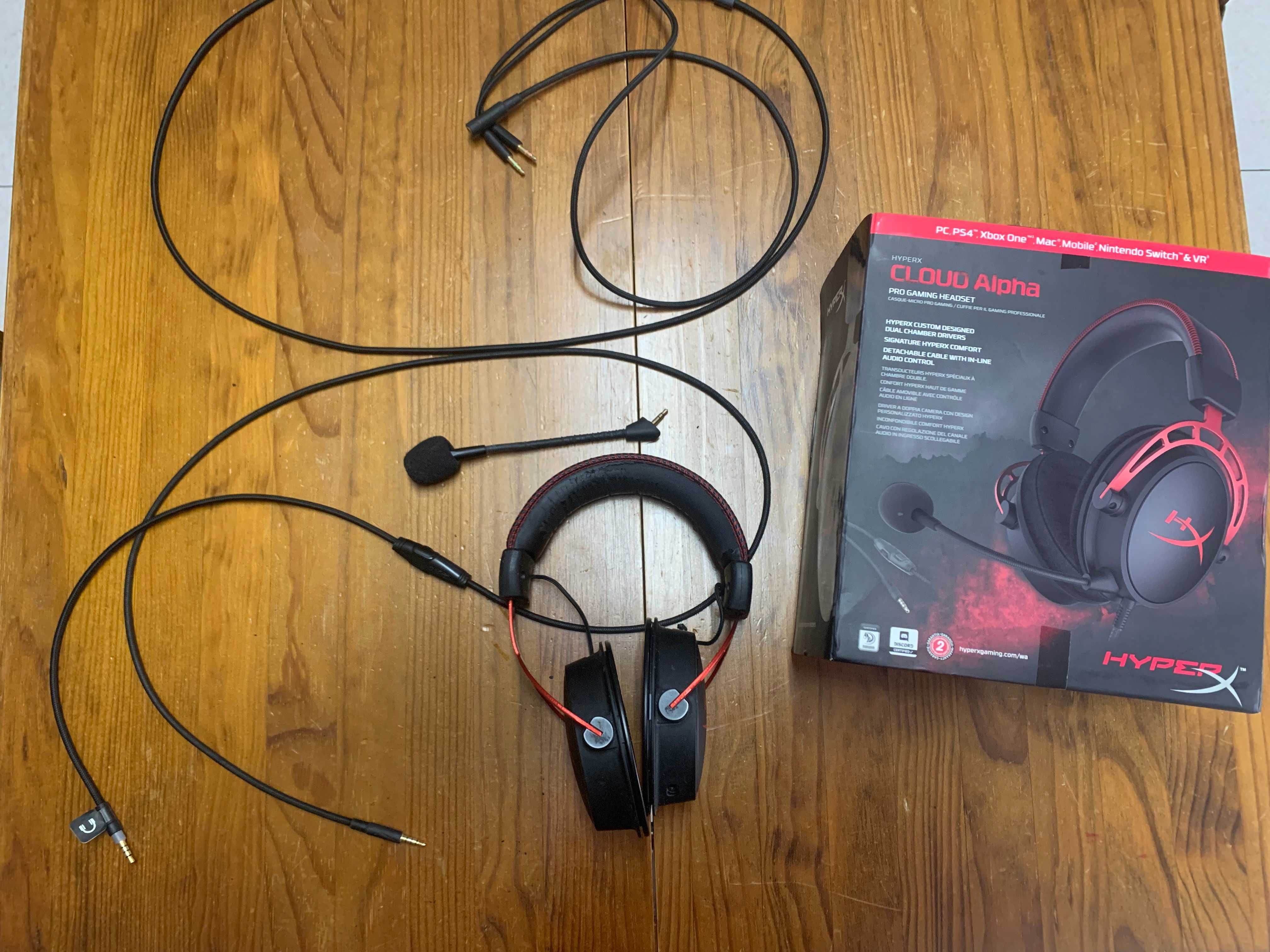 HyperX Cloud Alpha (Sem almofadas, ler descrição)