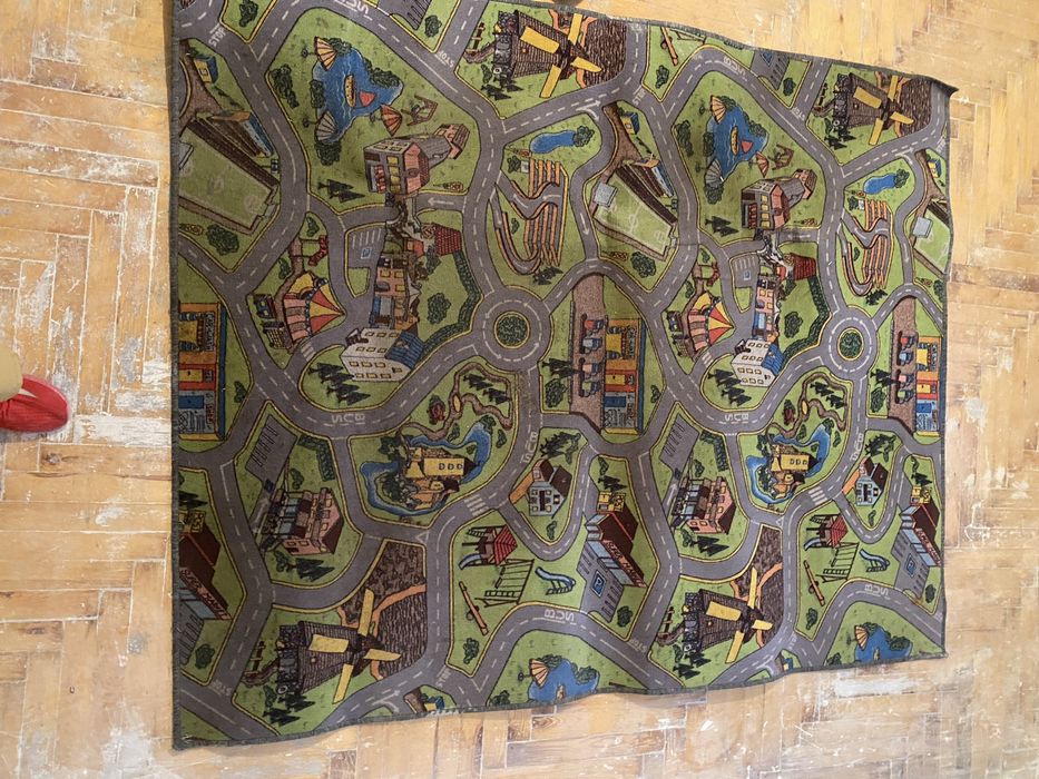 Килим дитячий , малюнок дороги, цікавий, розвиваючі