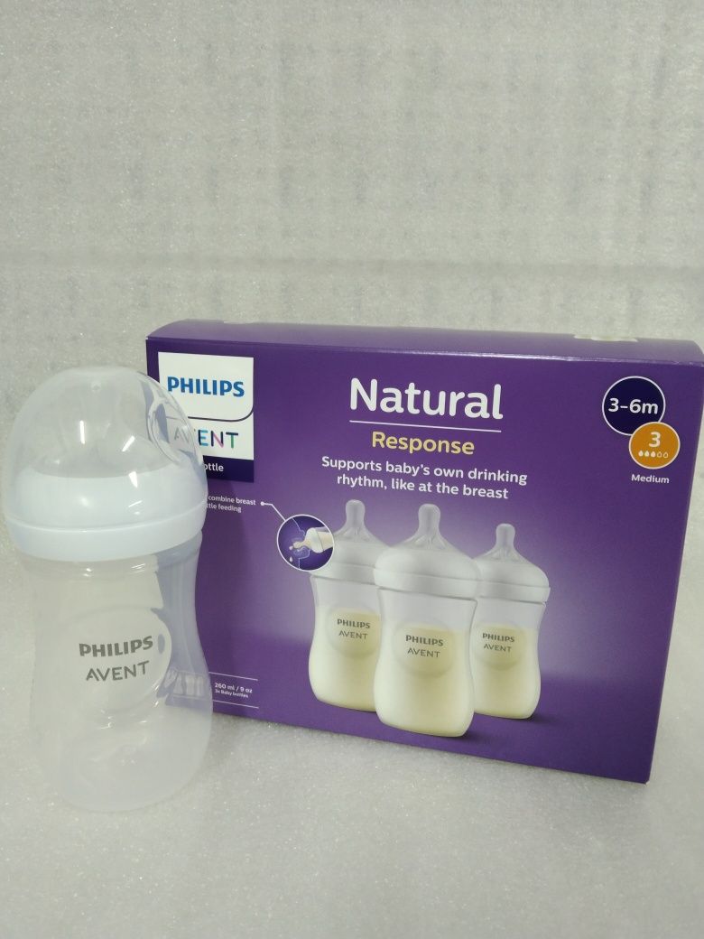 Avent butelka 260 ml buteleczka ze smoczkiem smoczek do butelki 3m