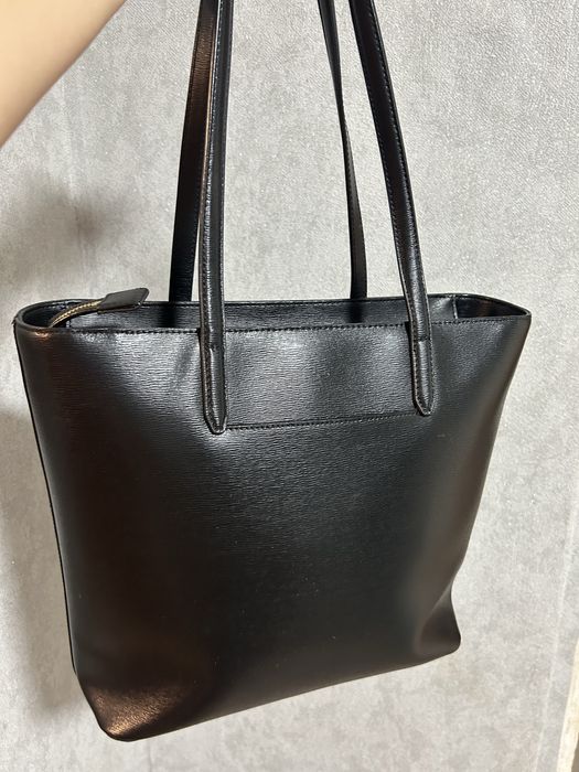 Шкіряна чорна сумка DKNY оригінал, кожанная сумка
