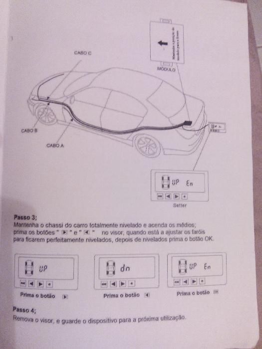 Kit nivelador automático de faróis