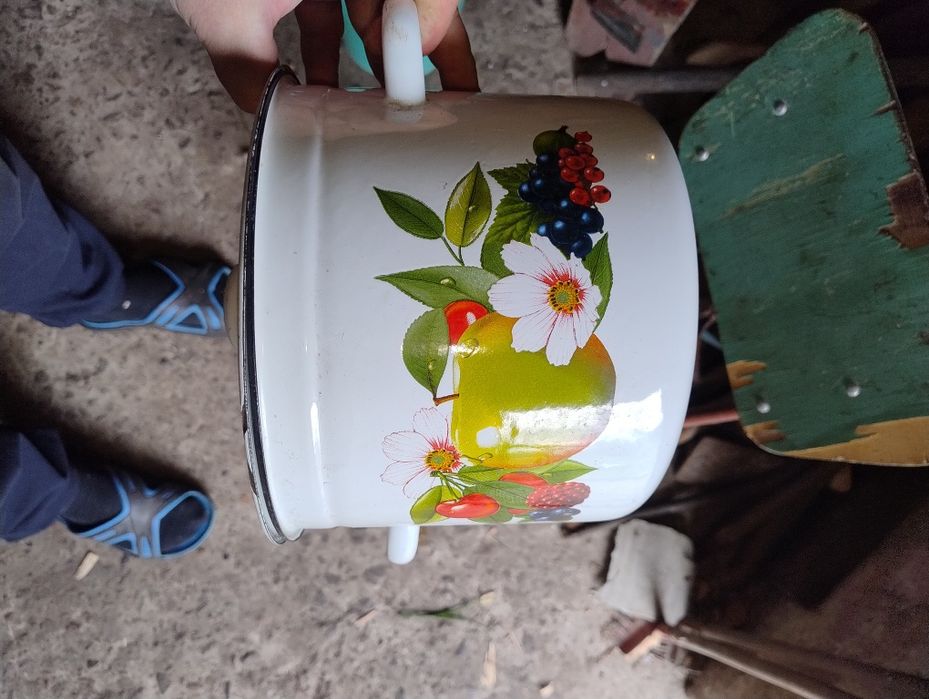 Кастрюля эмалированная 6 литровая