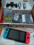 Okazja super stan Konsola Nintendo Switch V2 + sd 128gb + zestaw