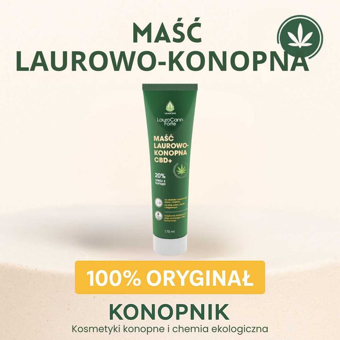 Laurocann Forte 175ml maść laurowo - konopna CBD 175mg