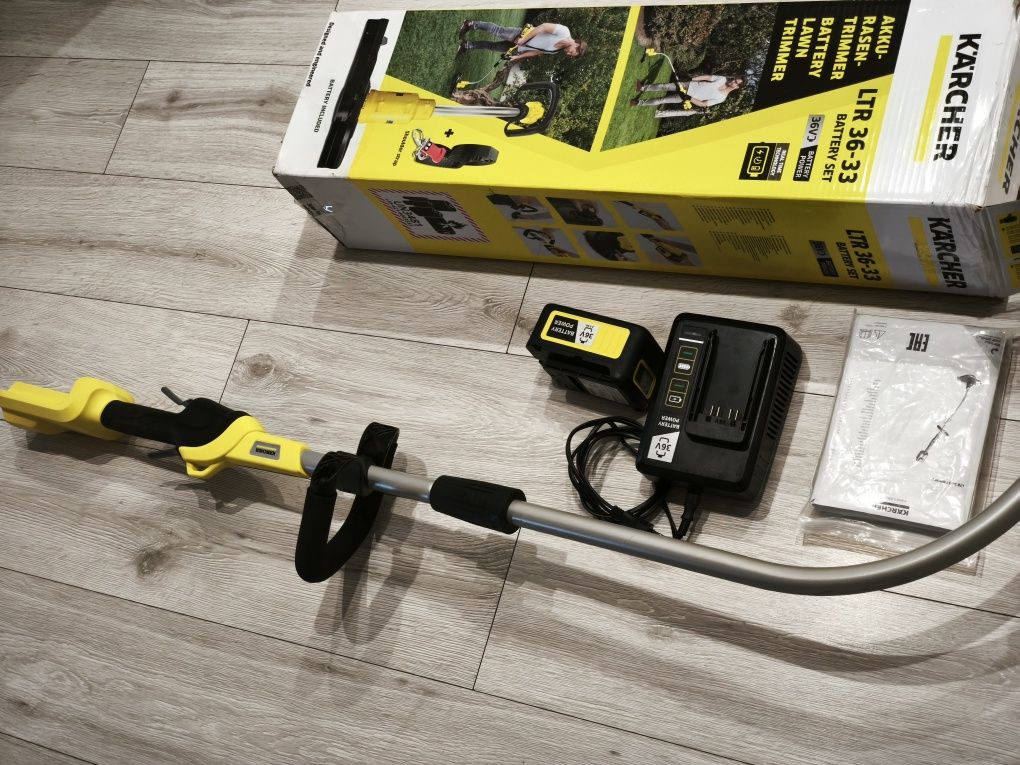Podkaszarka akumulatorowa Karcher z baterią 36V i ładowarką