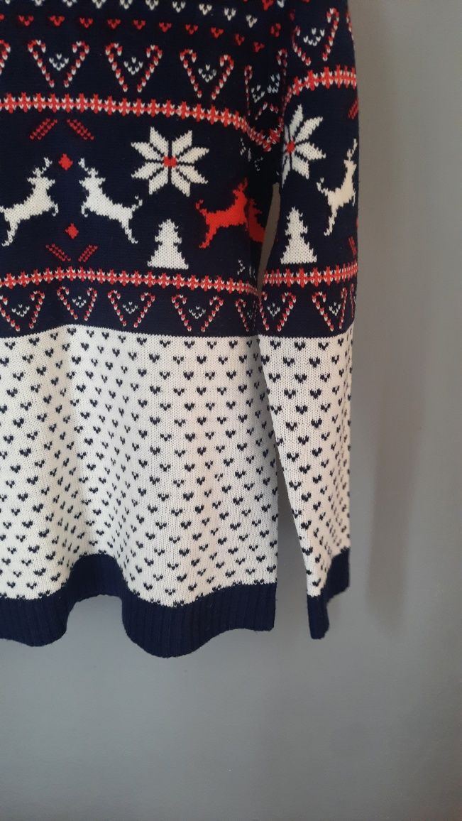 Świąteczny sweter skandynawski wzór