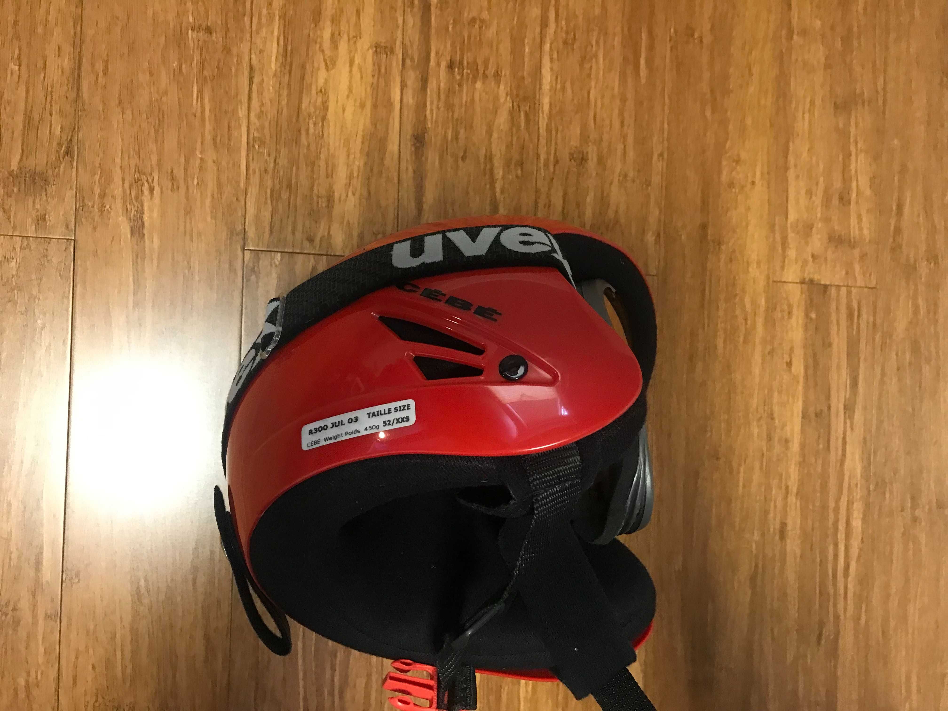 Kask narciarski dziecięcy CEBE rozm. 52/XXS + Gogle UVEX