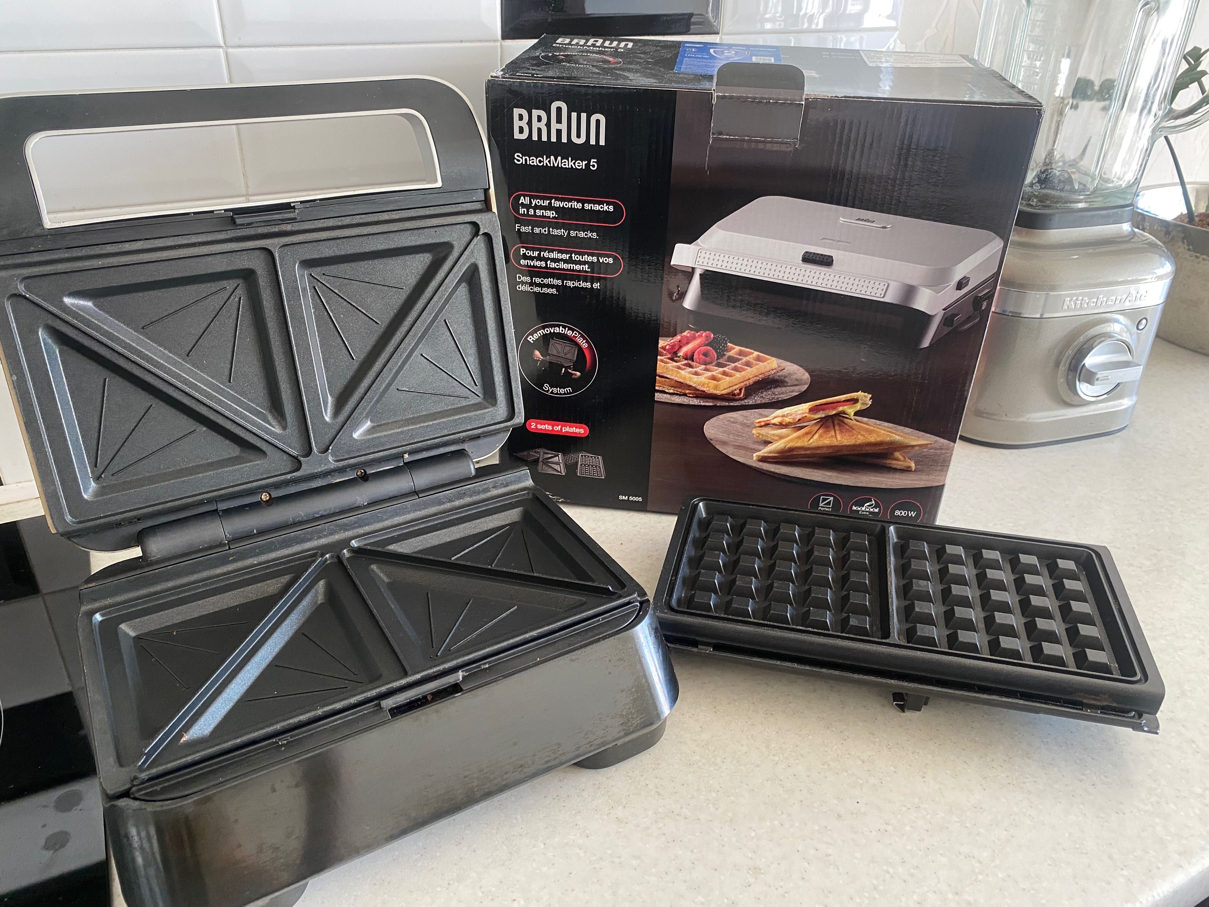 Braun SM5005 SnackMaker 5 вафельница,сендвич,бутербродница delonghi