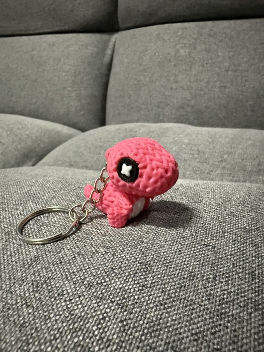 Porta-chaves Dino tricô