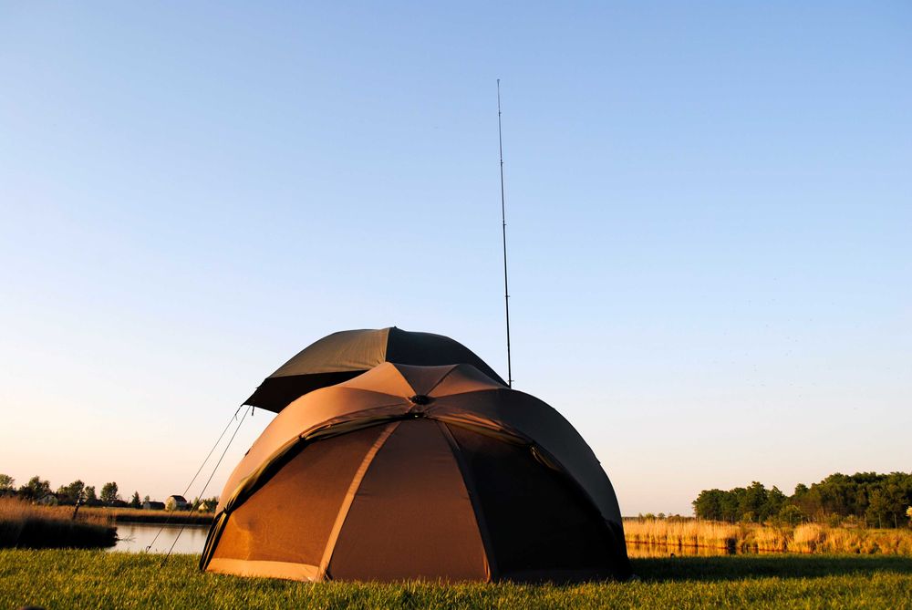 Fox Ultra 60 Brolly System Khaki + Front Extension