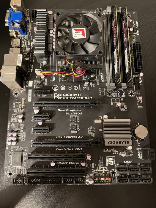 Komplet płyta główna, procesor, ram, chłodzenie