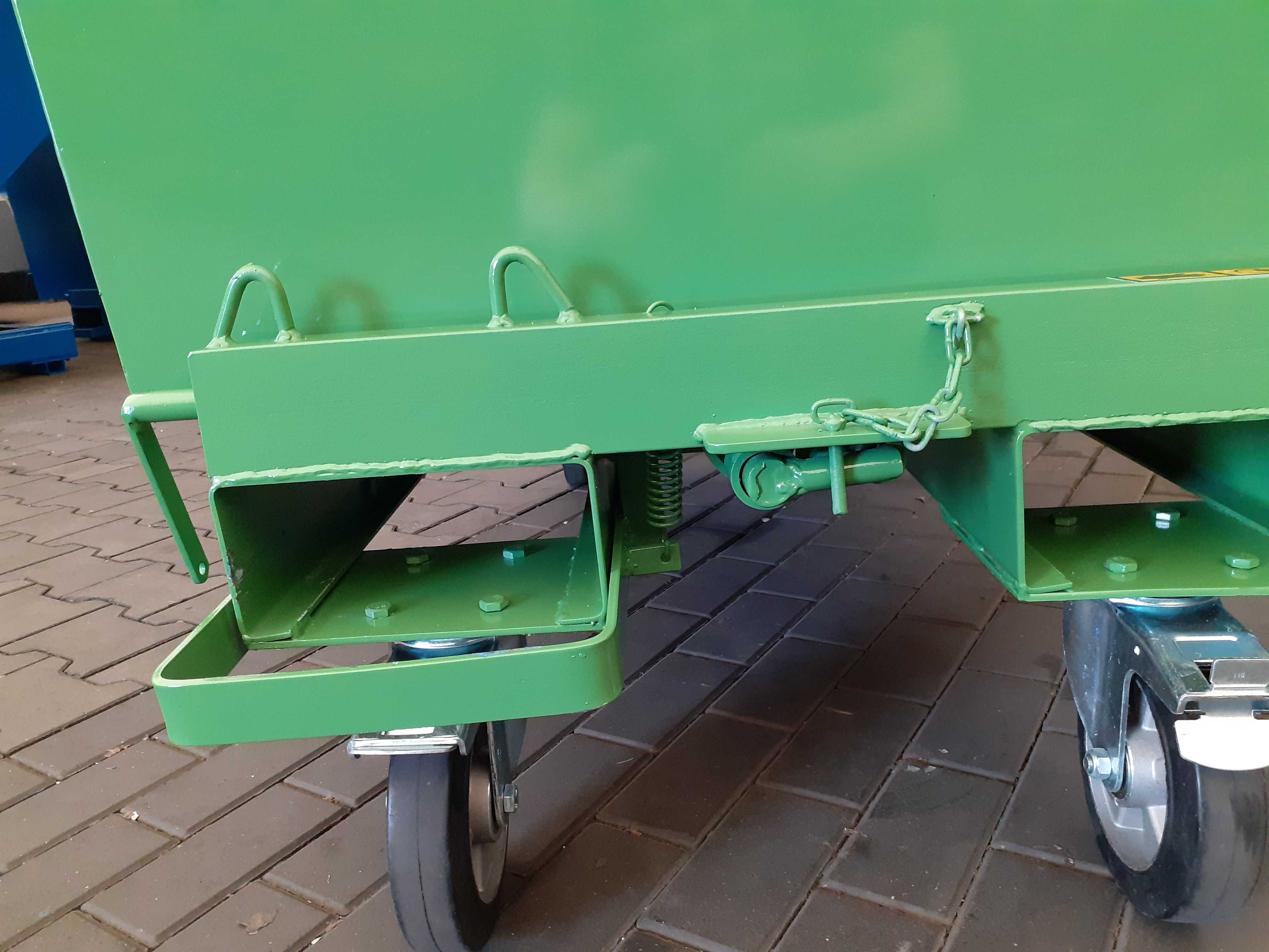 Kontener 1100L pojemnik do wózka na odpady złom gruz szkło + prezent