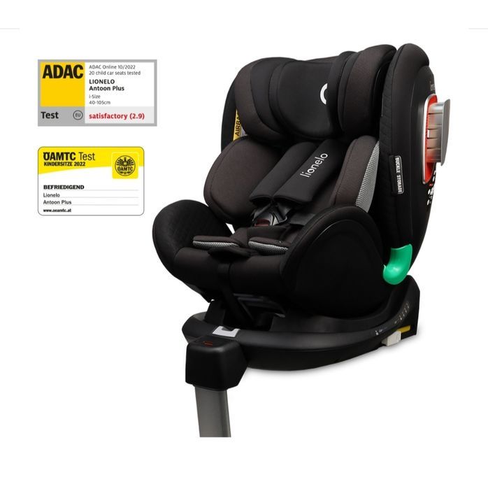 ADAC 4 Gwiazdki! Fotelik Lionelo Antoon Plus 0-18 kg