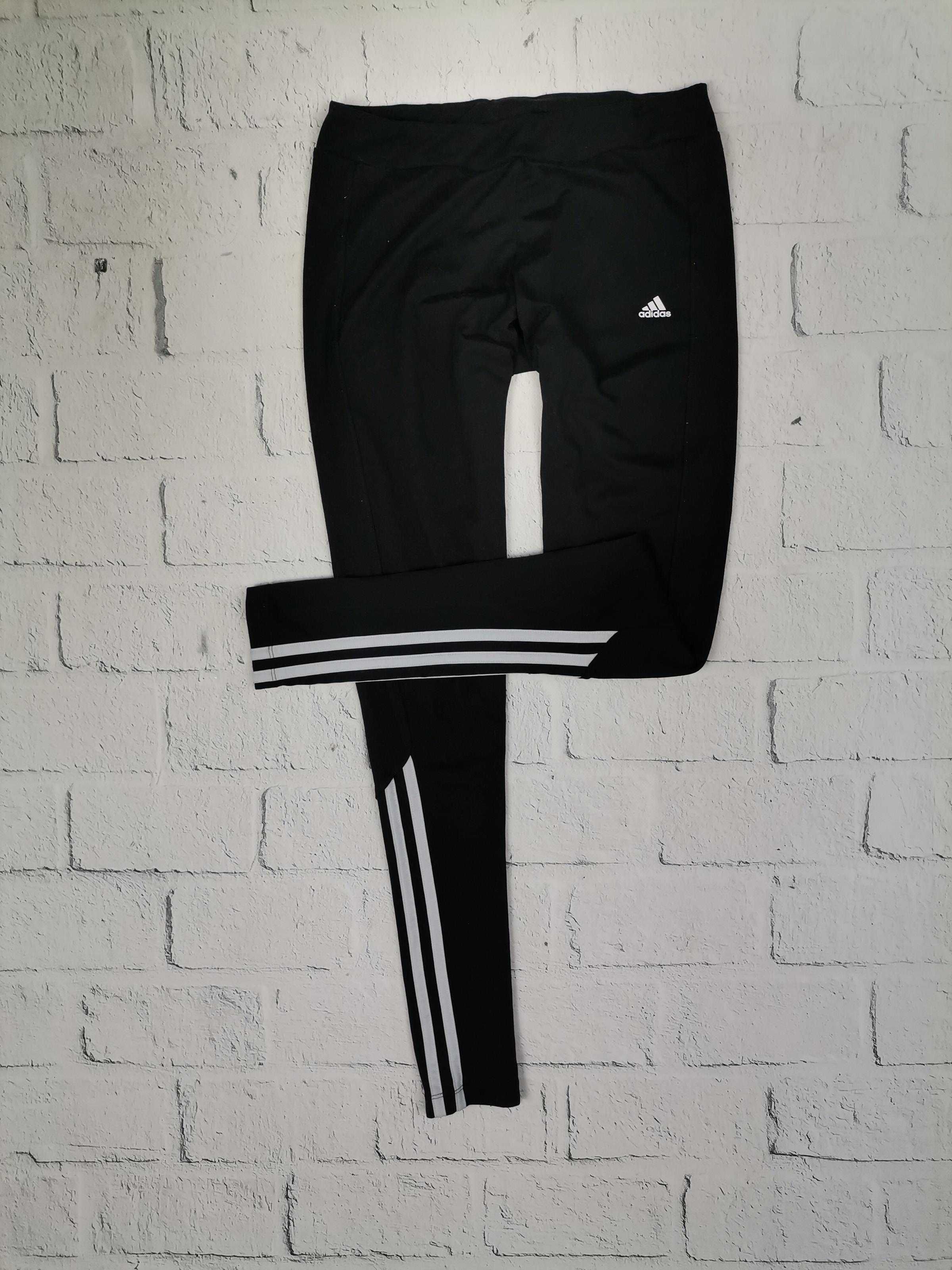 ADIDAS Legginsy Getry Spodnie Damskie Czarne S 36