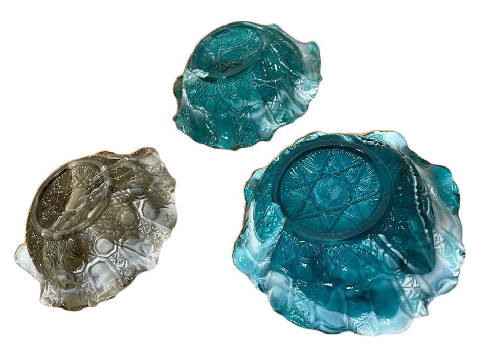 Fruteira, Vidro sopado, Marinha Grande, centros de mesa