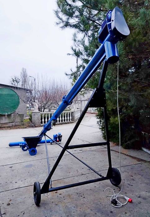 Шнековий навантажувач з підбирачем 159мм*8м. Транспортер. Конвеєр.Шнек