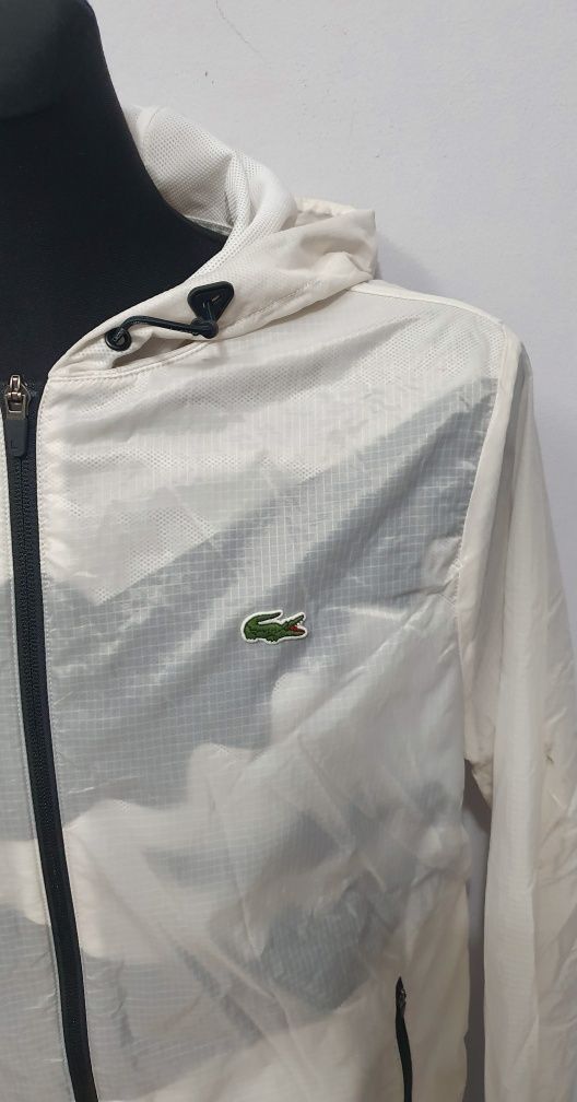 LACOSTE roz. 50 lekka kurtka sportowa męska z kapturem