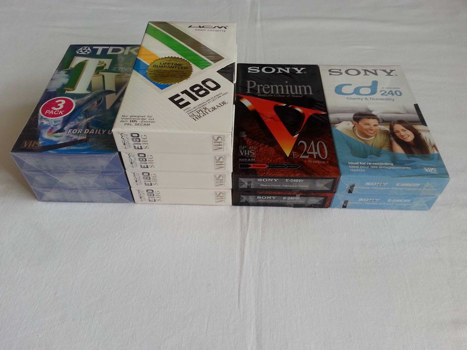 Kaseta VHS TDK, Sony, HCM [ nowa w folii ]