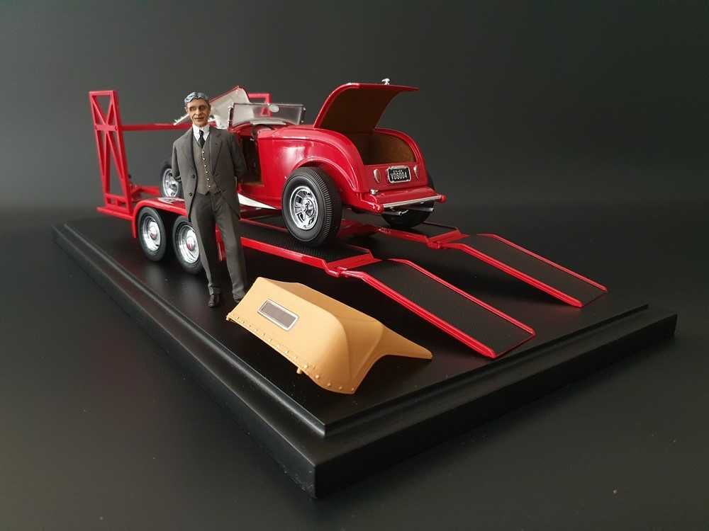 1/18 GMP/ACME Ford SO-CAL roadster 1932 + Car Trailer SO-CAL 1953