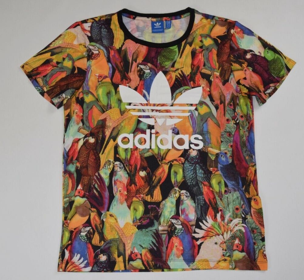 Koszulka adidas Farm Passaredo w ptaki papugi 38 40