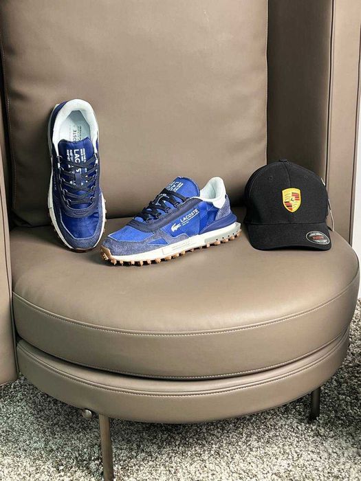 Чоловічі кросівки лакоста Lacoste Elite Active PRM Navy White [41-45]