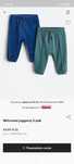 Spodnie dresowe h&m 98 welur joggersy