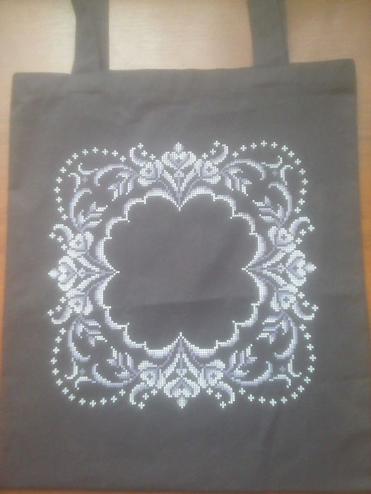 Екосумка шоппер під вишивку бісером