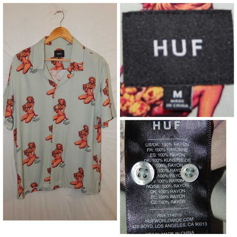 Рубашка гавайка HUF x Rockin Jelly Bean. Size M/48