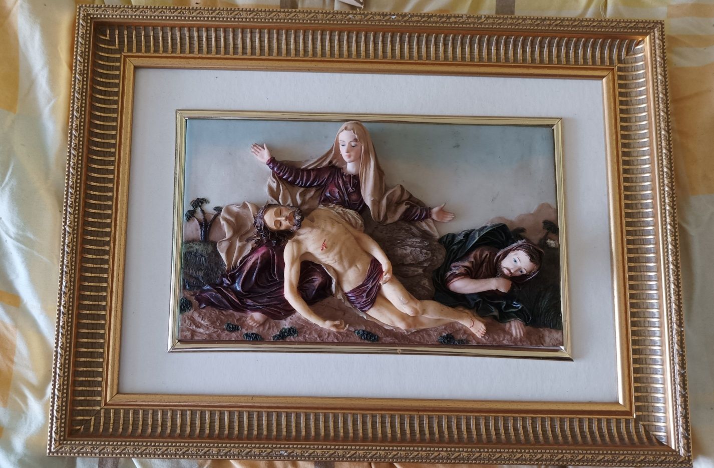 Quadro de Cristo em marfinite