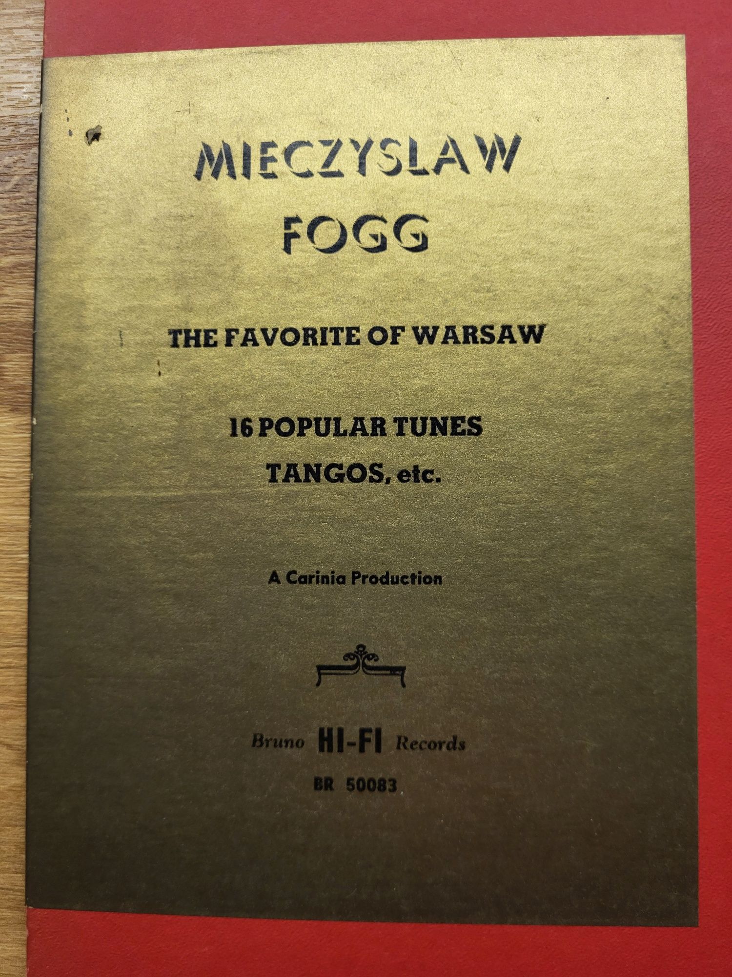 Mieczysław Fogg  Made in USA 1959 płyta