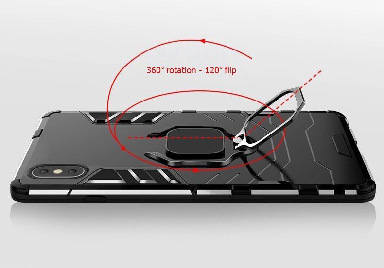 Ring Armor Case Do Xiaomi Redmi 10A Czarny