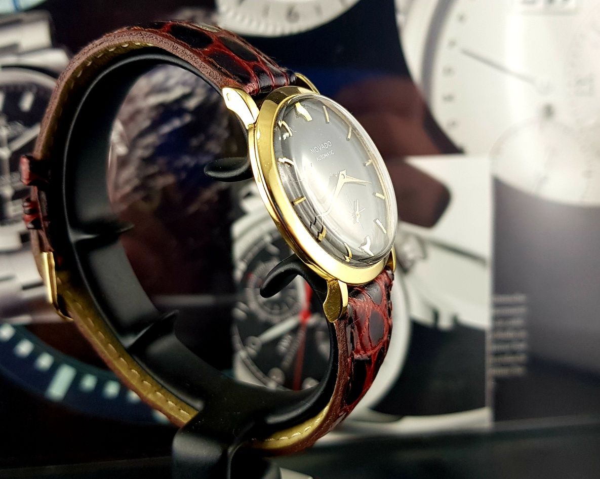 Złoty zegarek Movado / Zenith Automatic Lata 50 Vintage XL  Unikat