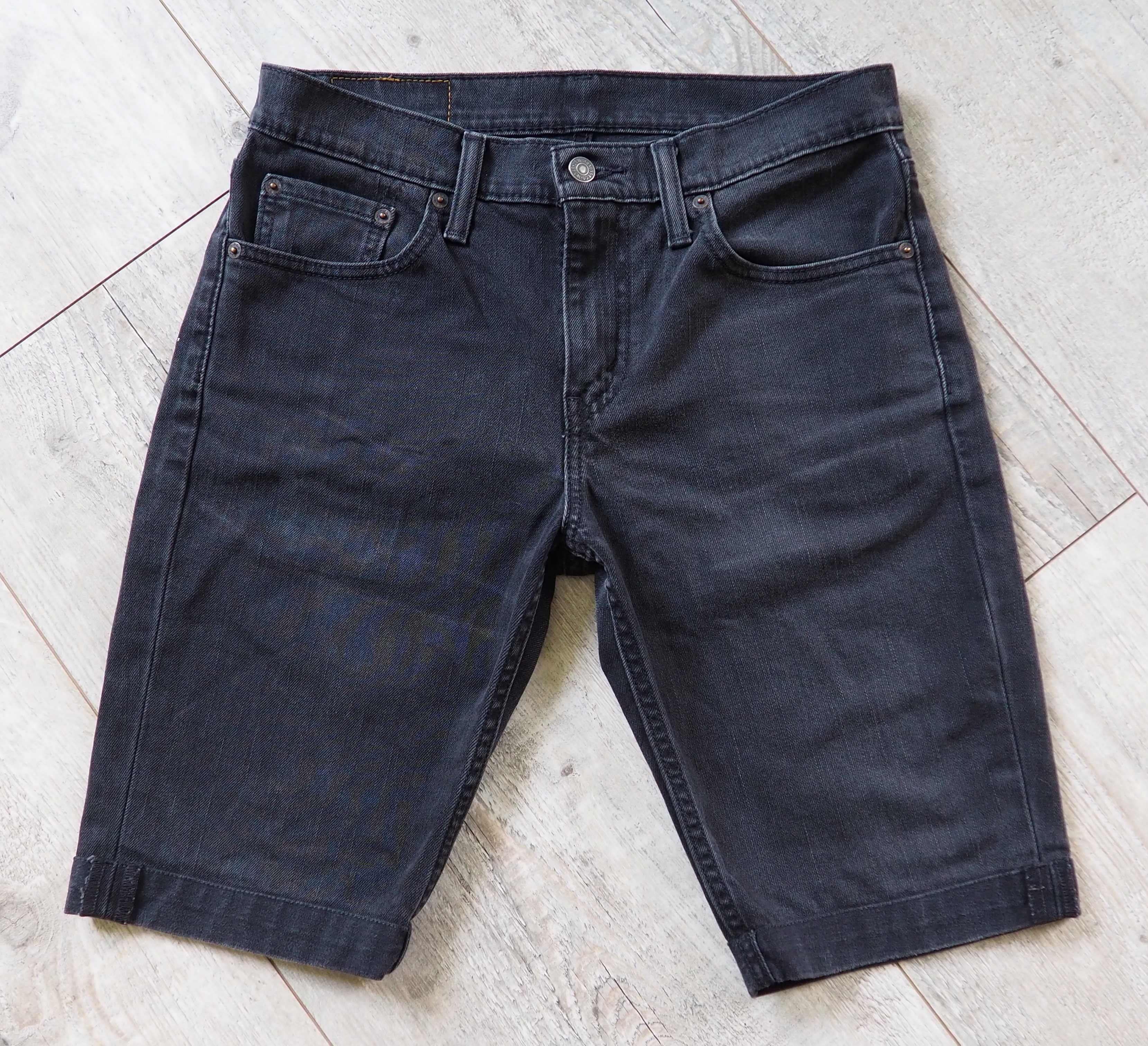 LEVI'S_511 spodenki męskie_black denim_W30 L30