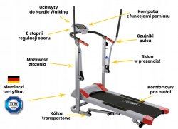 2w1 Bieżnia Nordic Walking Christopeit NIEMIECKA