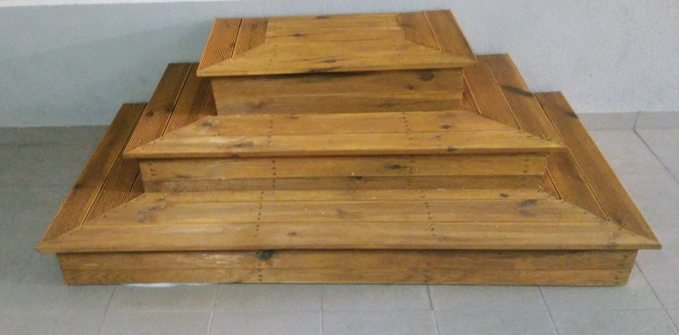 Escadas madeira de deck