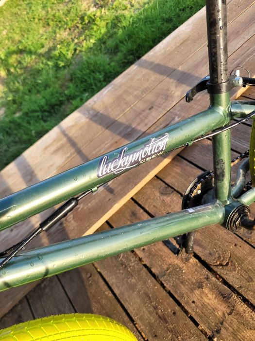 rower bmx zielono-limonkowy