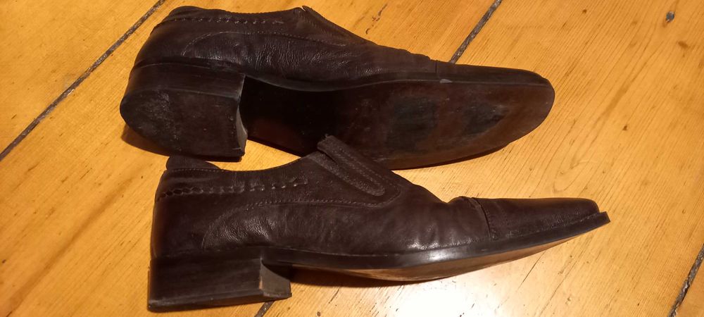 Buty pantofle męskie skórzane brązowe OTTIMO 41