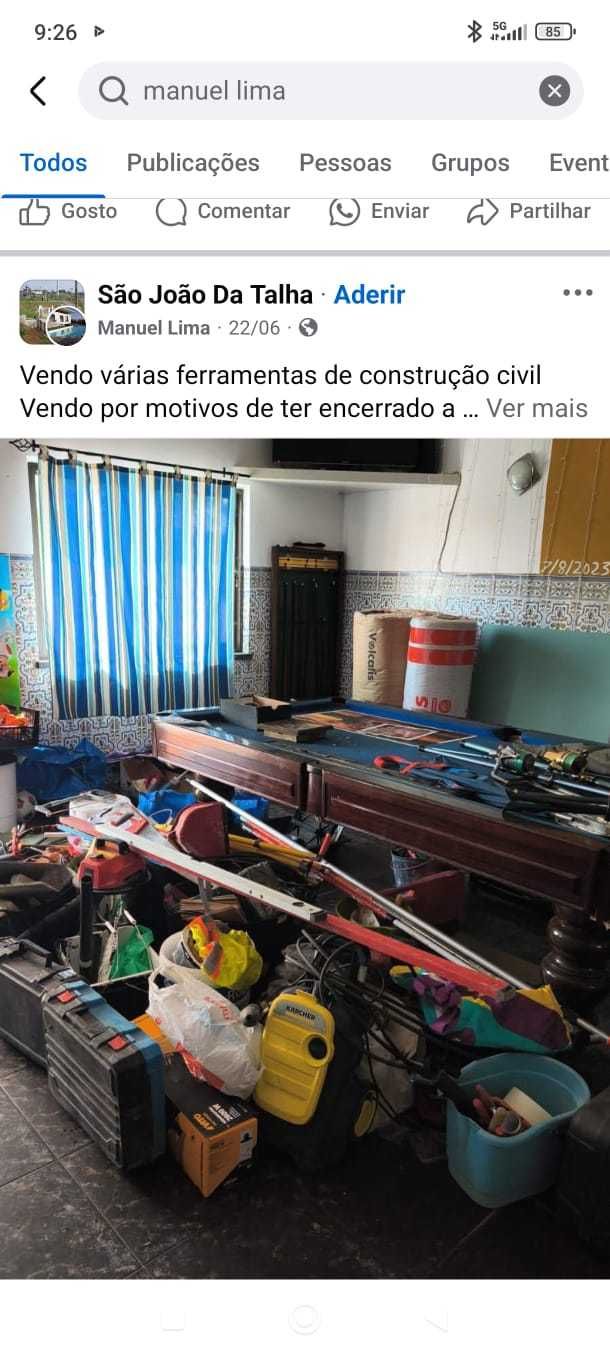 Vendo ferramentas de construção civil