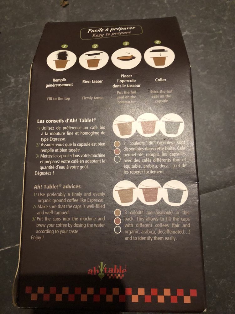 Capsulas de cafe ecologicas NOVO