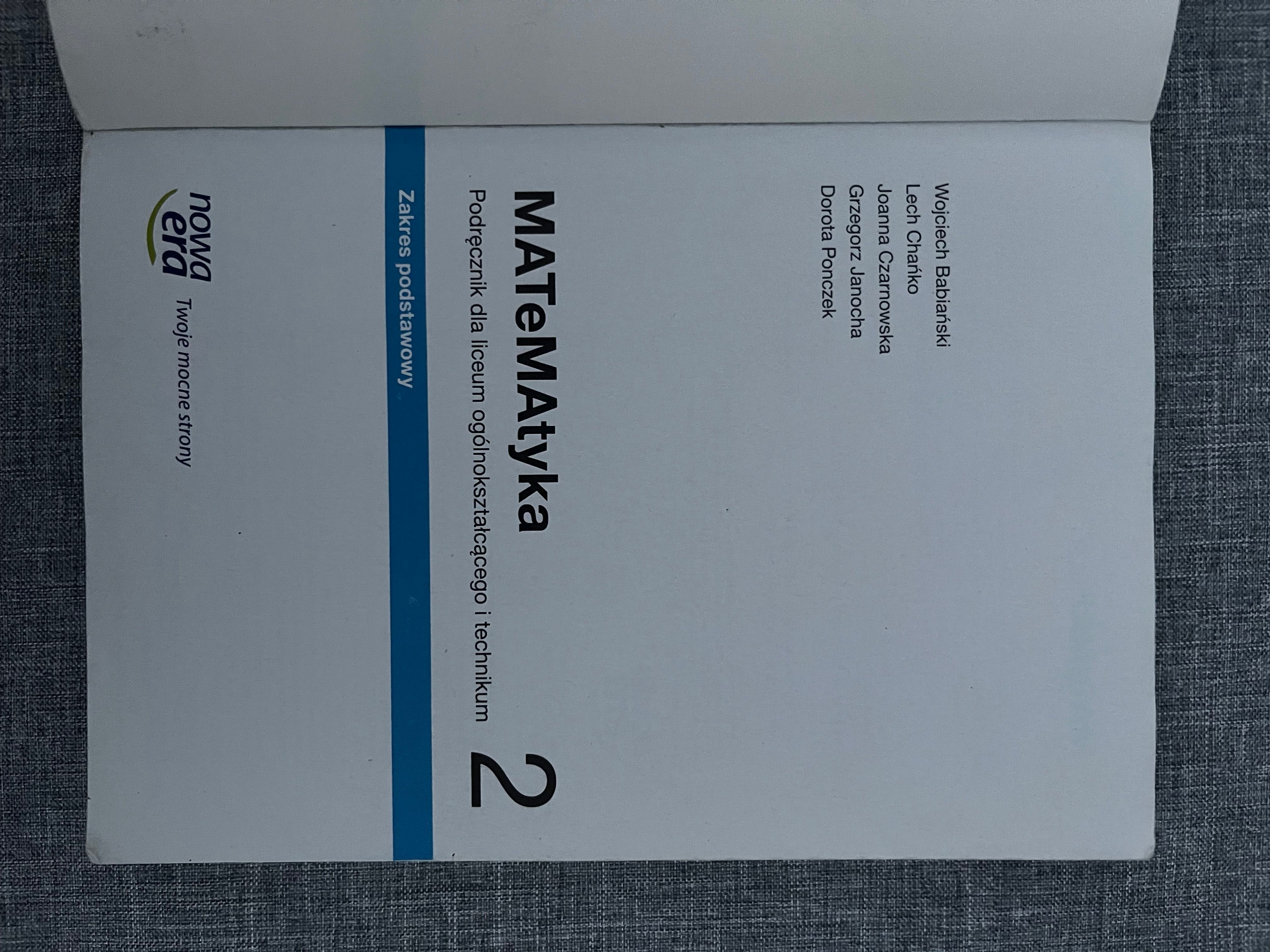 Rezerwacja Matematyka 2 zakres podstawowy