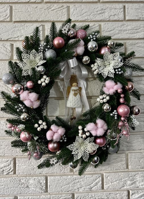 Різдвяні віночки, новорічний декор вінок