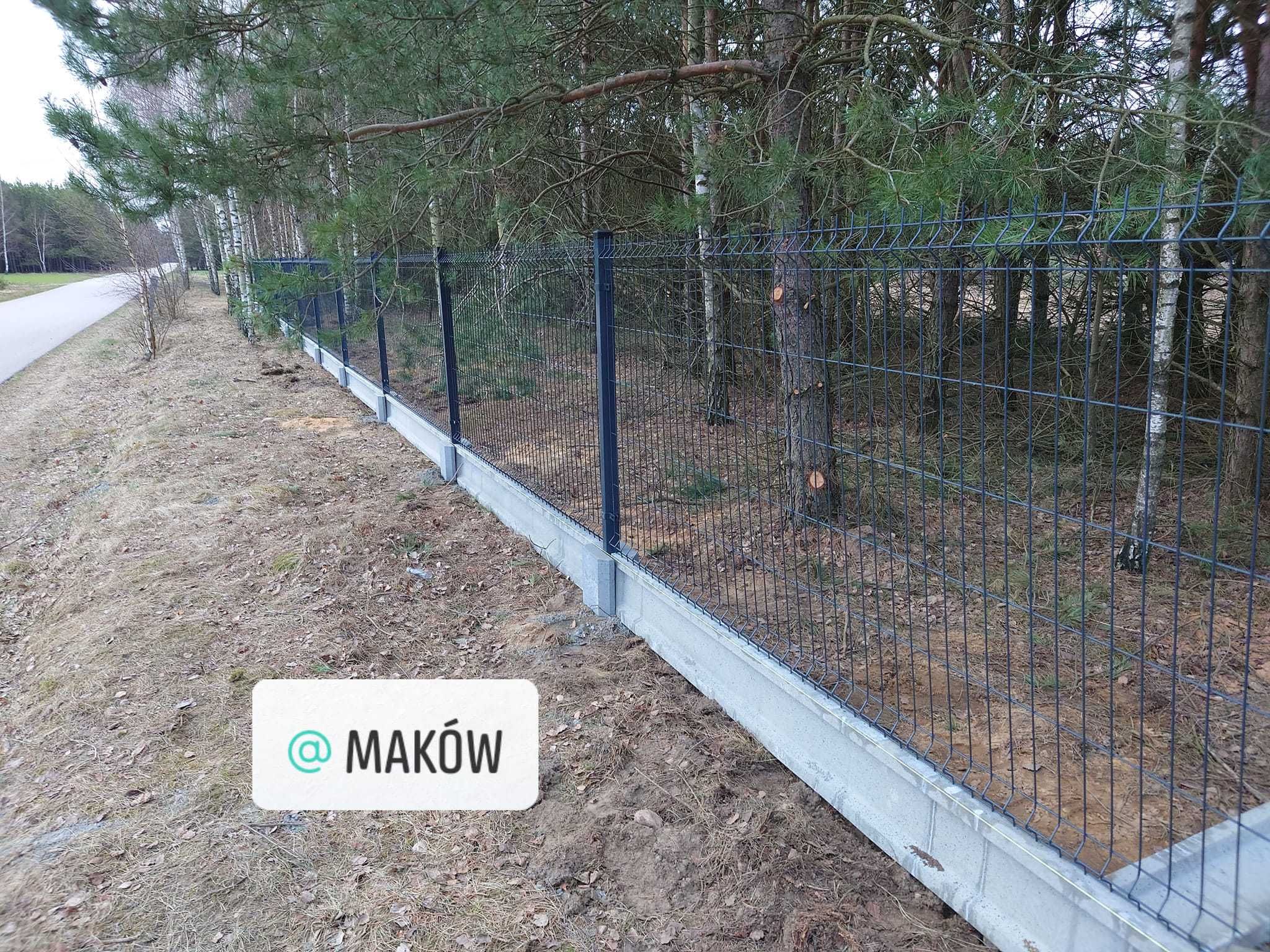 Ogrodzenia panelowe panele słupki brama furtka płot palety